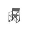 Outdoor Directors Bistro Chair Charcoal