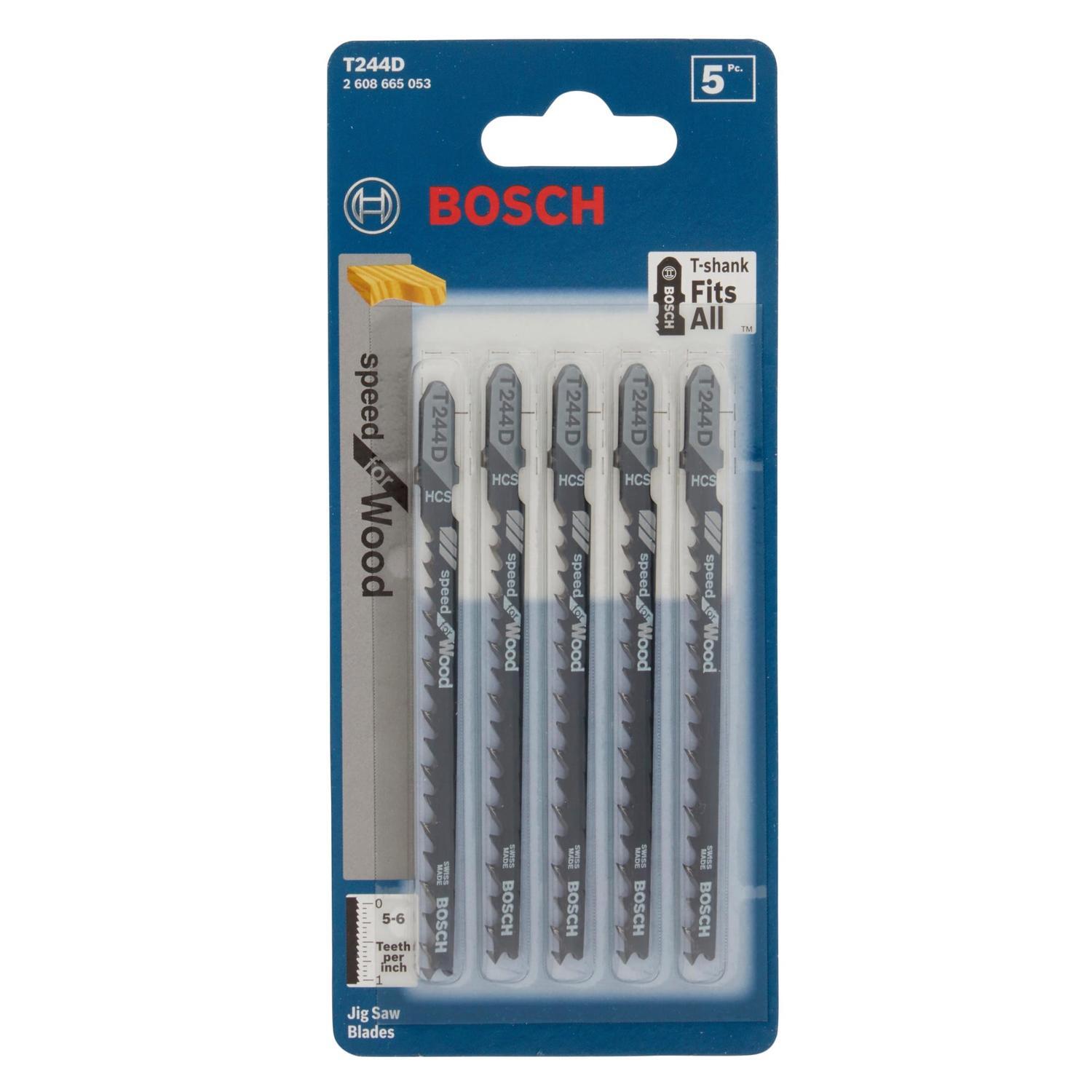 T-Shank Jigsaw Blade for Wood - 5 Piece