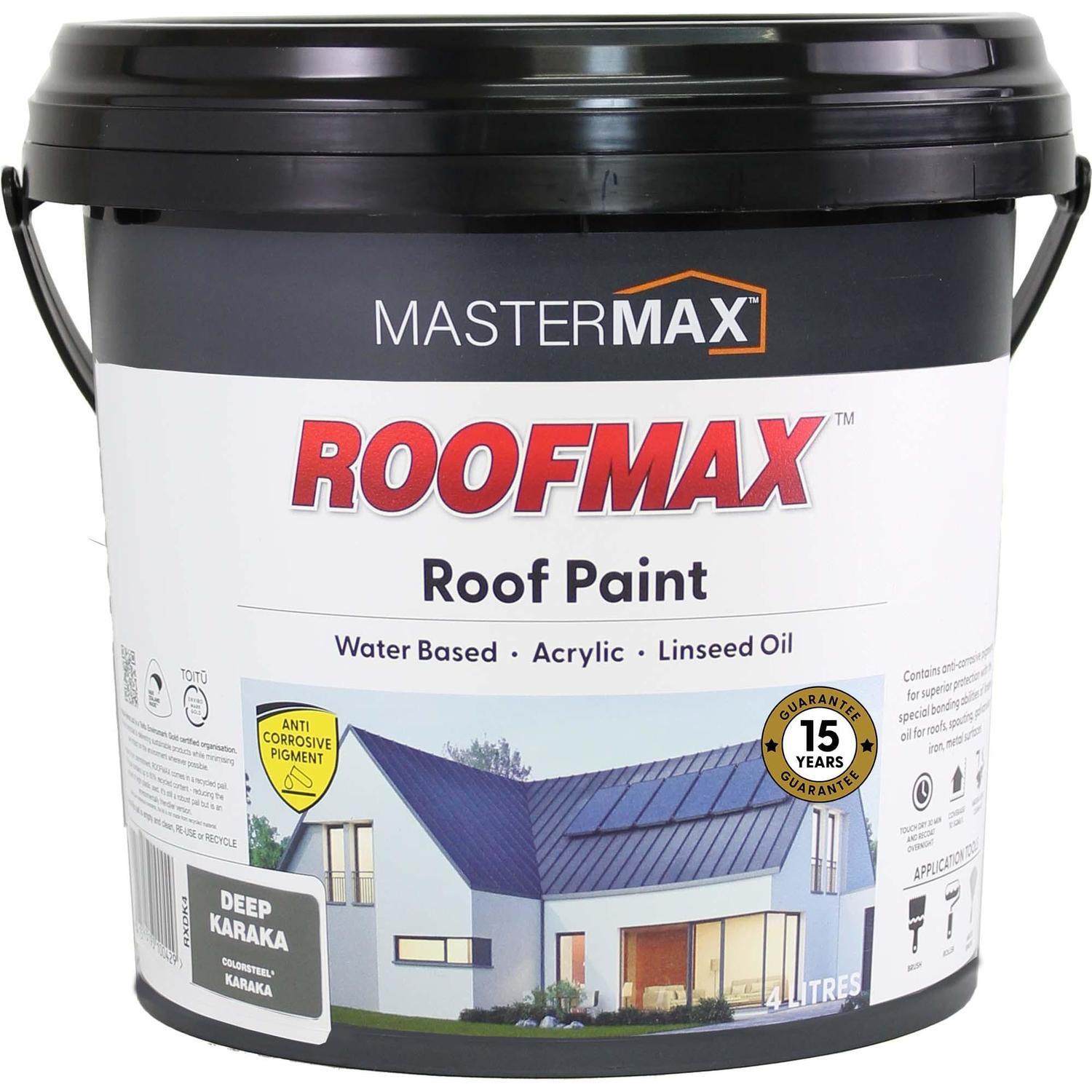 Roof Paint Anti Corrosive and Linseed Oil 4L Deep Karaka