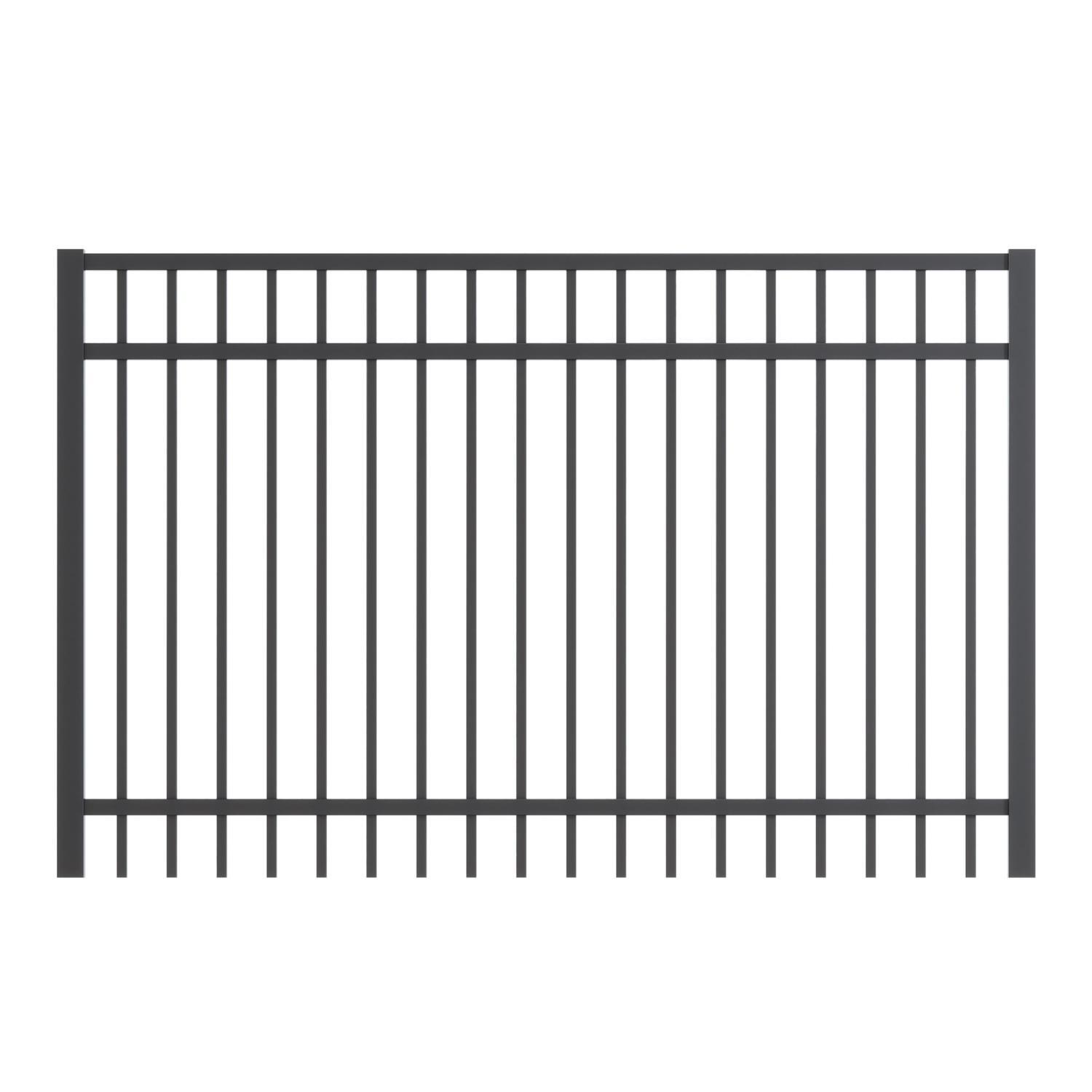 Kura Single Driveway Gate H : 1500mm x W: 1200-2350mm Black