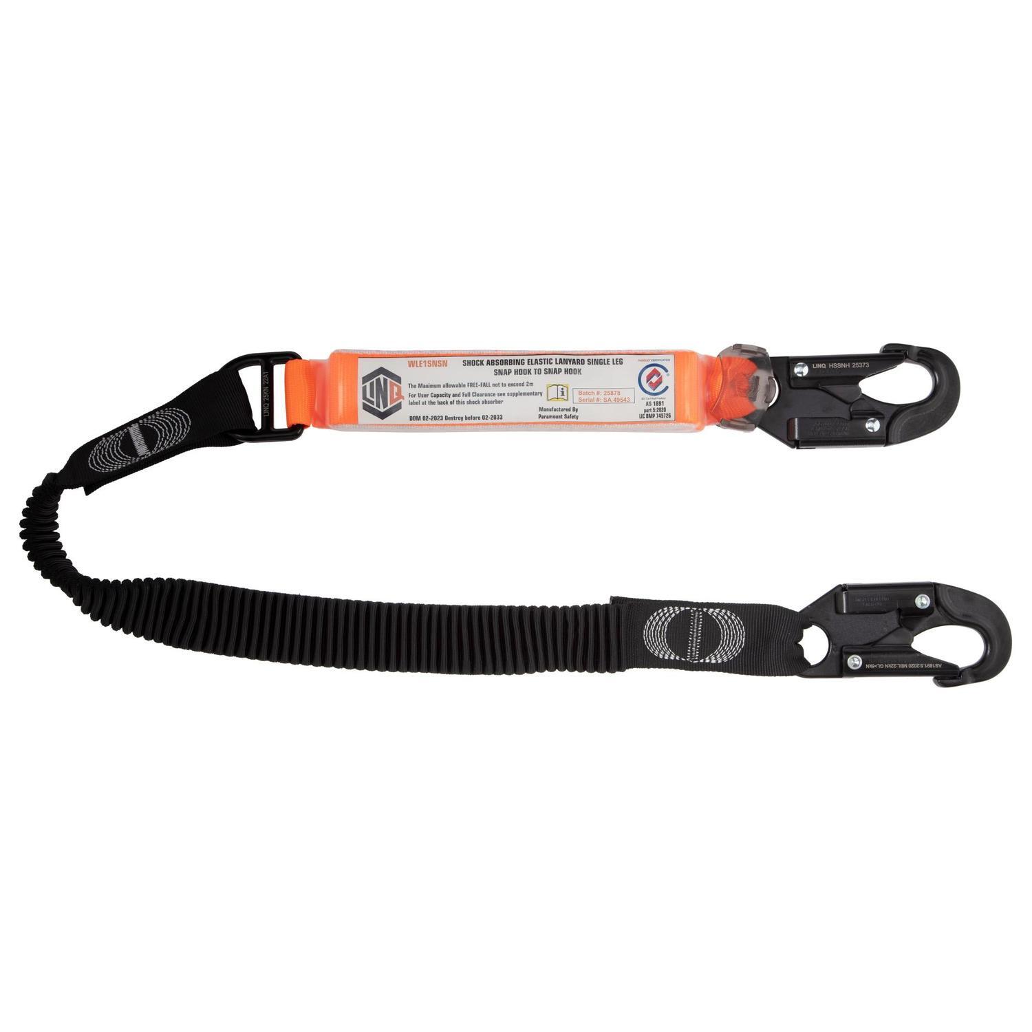 Self Retracting Lanyard  Black