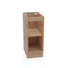 Floor Standing Vanity Open Shelf Cabinet 300mm French Oak