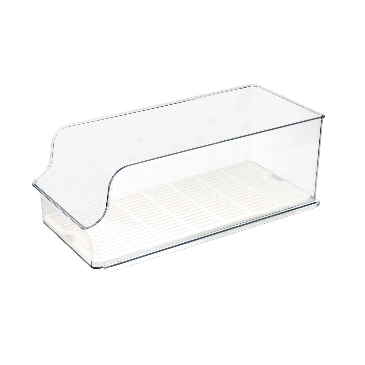 Tall Fridge Bin 390 x 180mm Clear