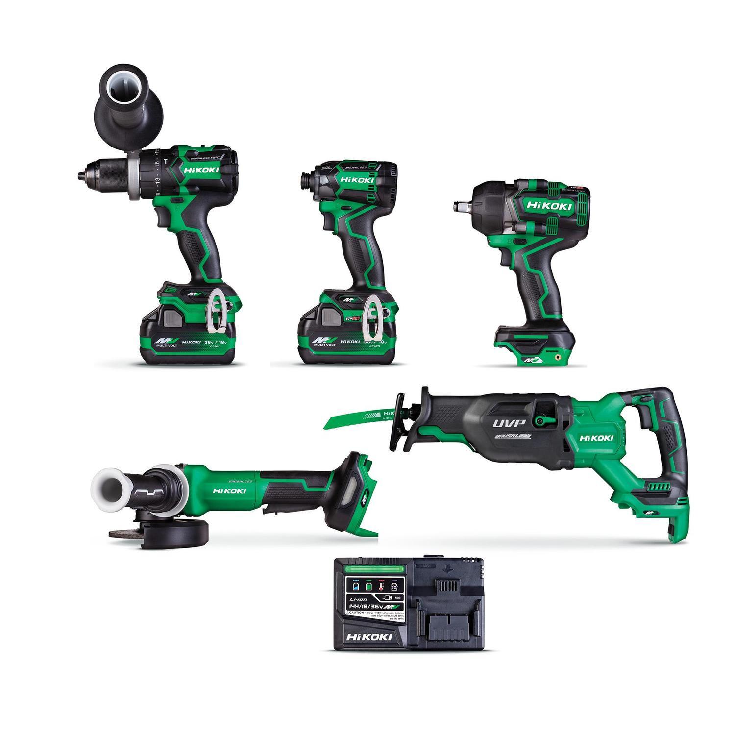 36V Brushless Premium 5-Tool Combo Kit