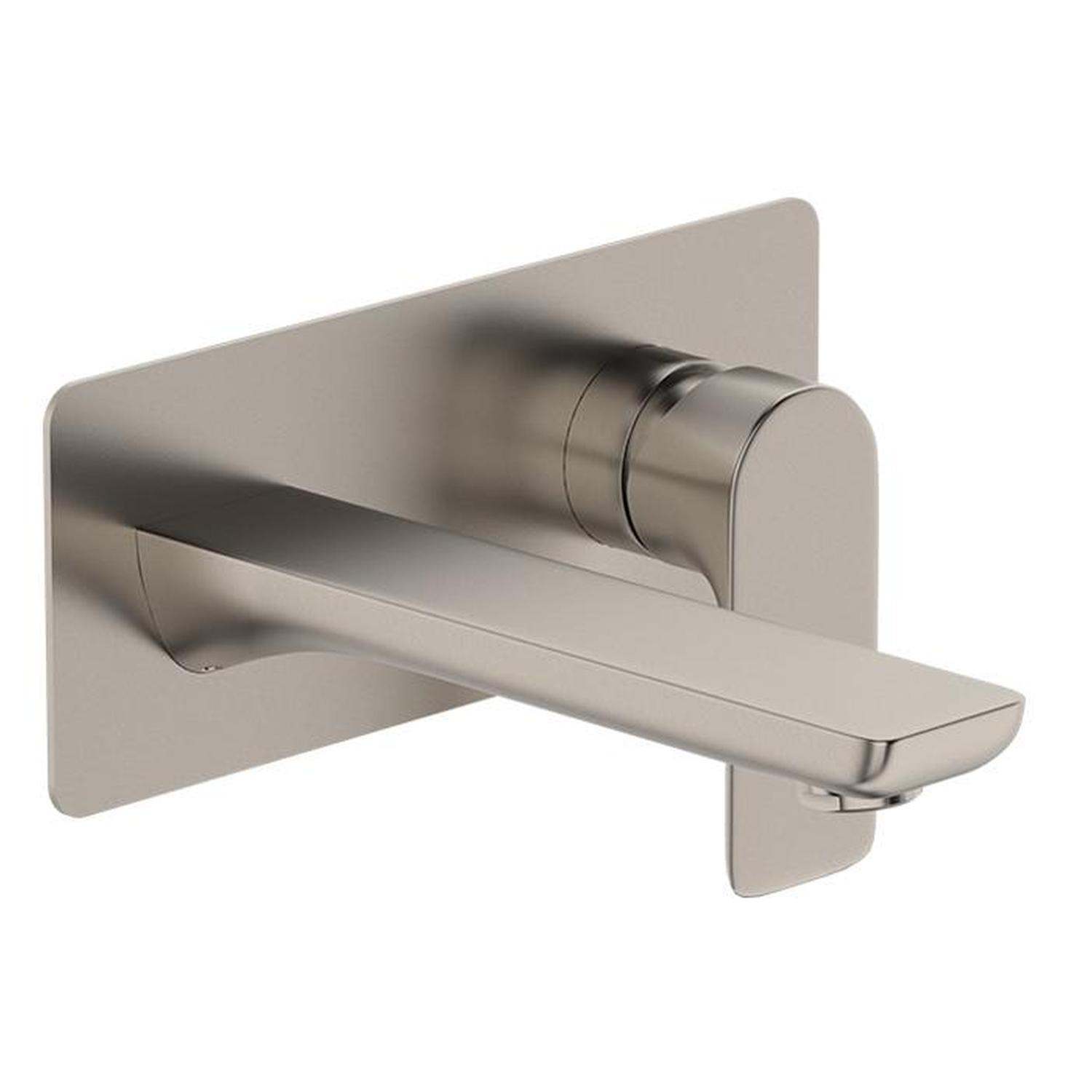 Wall Mounted Basin/Bath Mixer  Brushed Nickel
