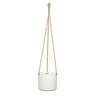 Indoor Hanging Cottage Cup Pot White 14.5cm 128 x 142 x 142mm