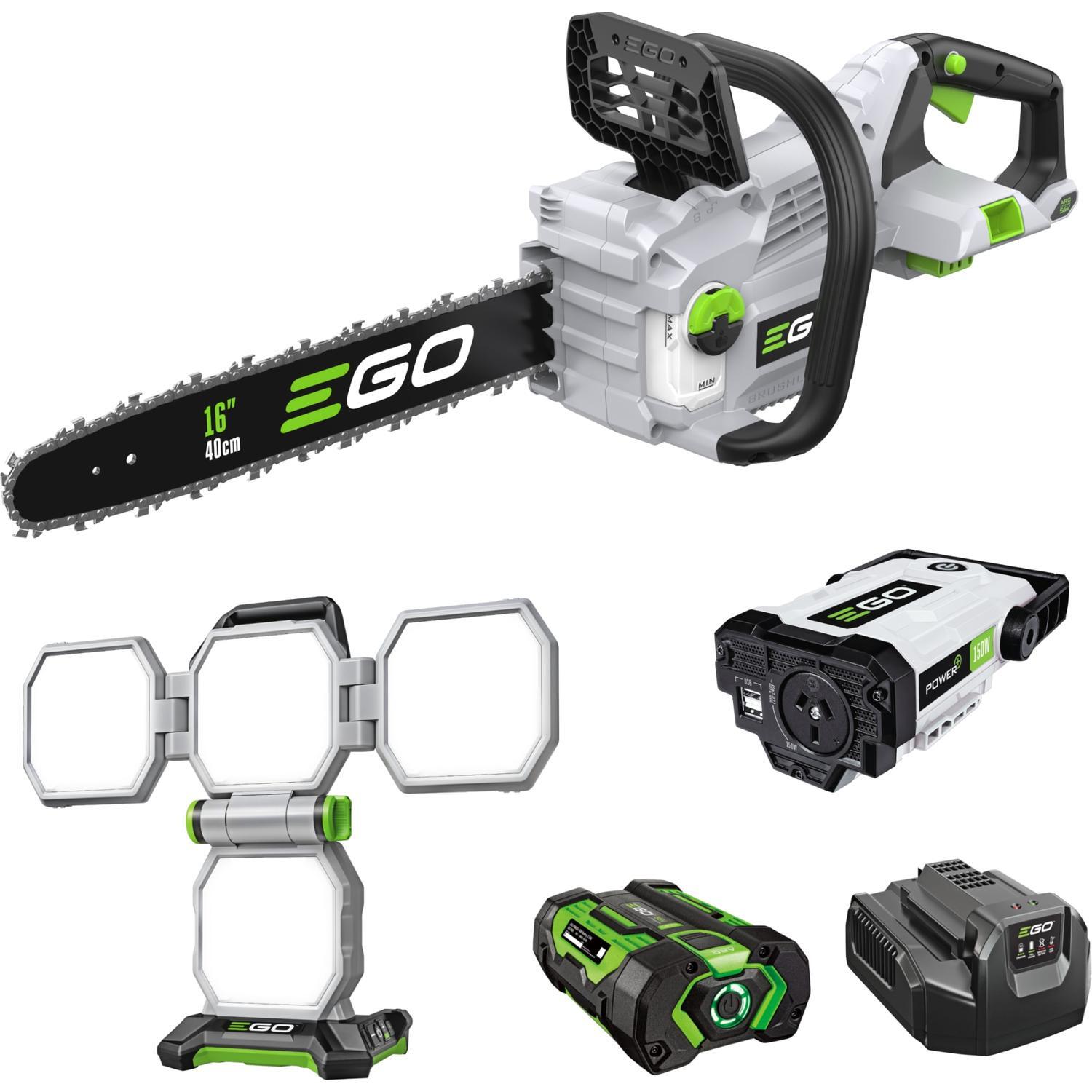 Chainsaw KIT + Chainsaw Bag and EGO Cap 56 Volt