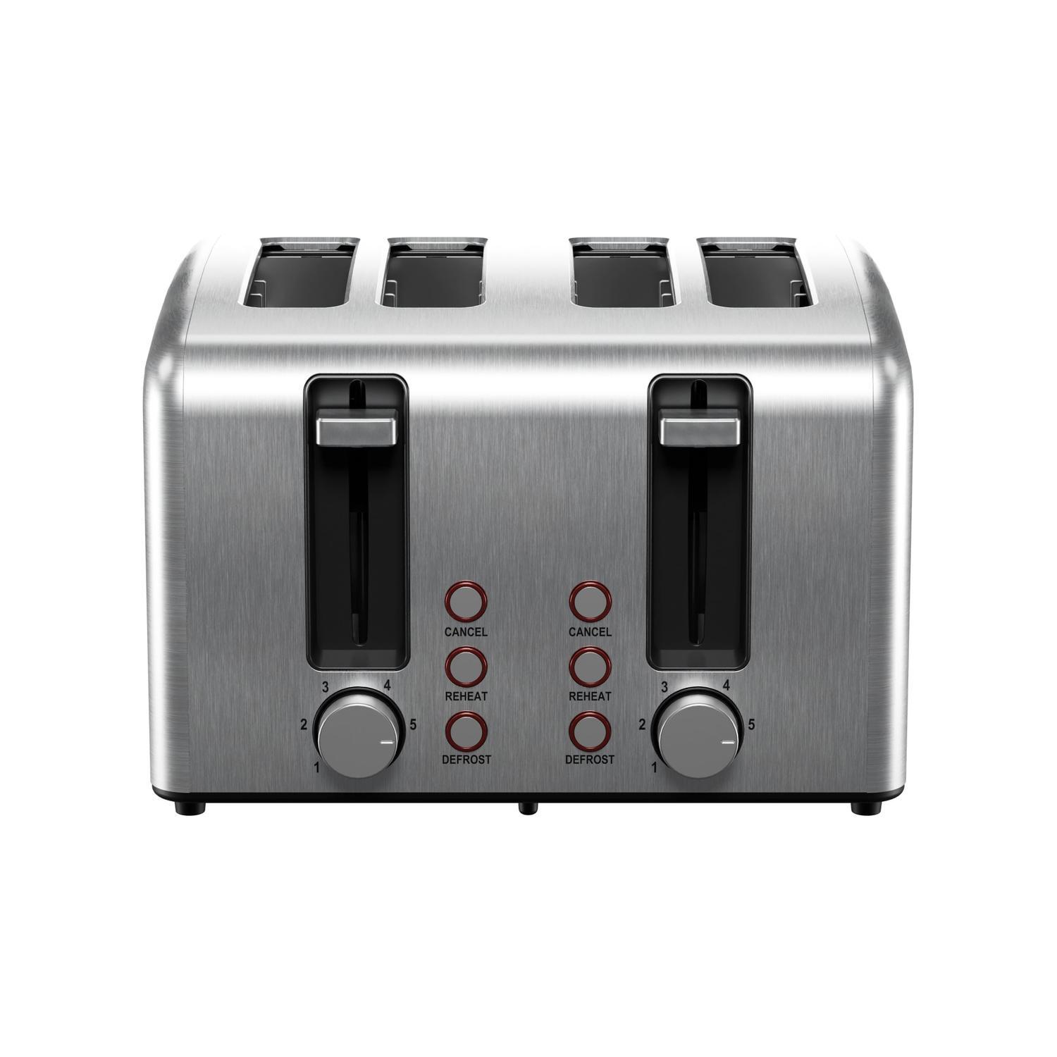 4-Slice Stainless Steel Toaster