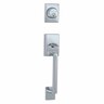 Century Plymouth Entrance Handle Set H: 300mm Satin Chrome Plate