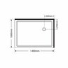 Luxury 2000 Frameless Shower - Right-Hand Tray