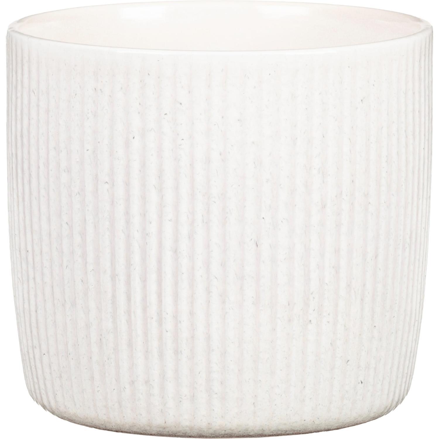 Indoor Linea Cup Pot White 15cm 136 x 150 x 150mm