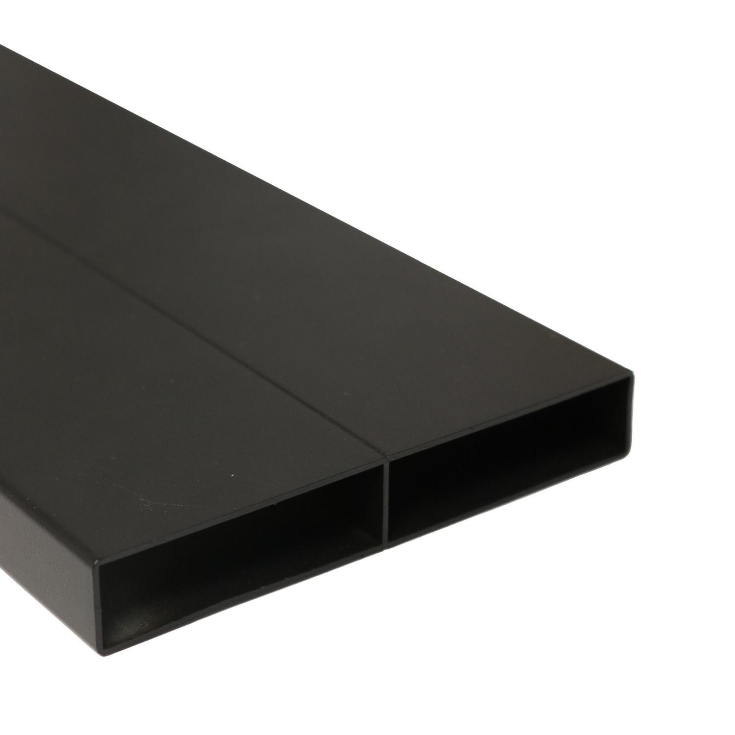 100mm Slat to Solid Fence Pack W: 900mm, H: 100mm Black