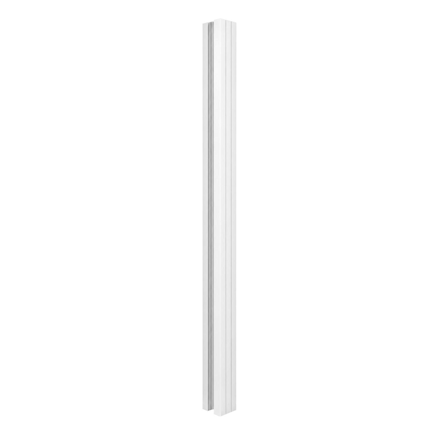 Valla Series Flanged Fence Post H:1900mm x W:70mm x D:70mm White