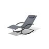 Naples Outdoor Sun Lounger  Charcoal