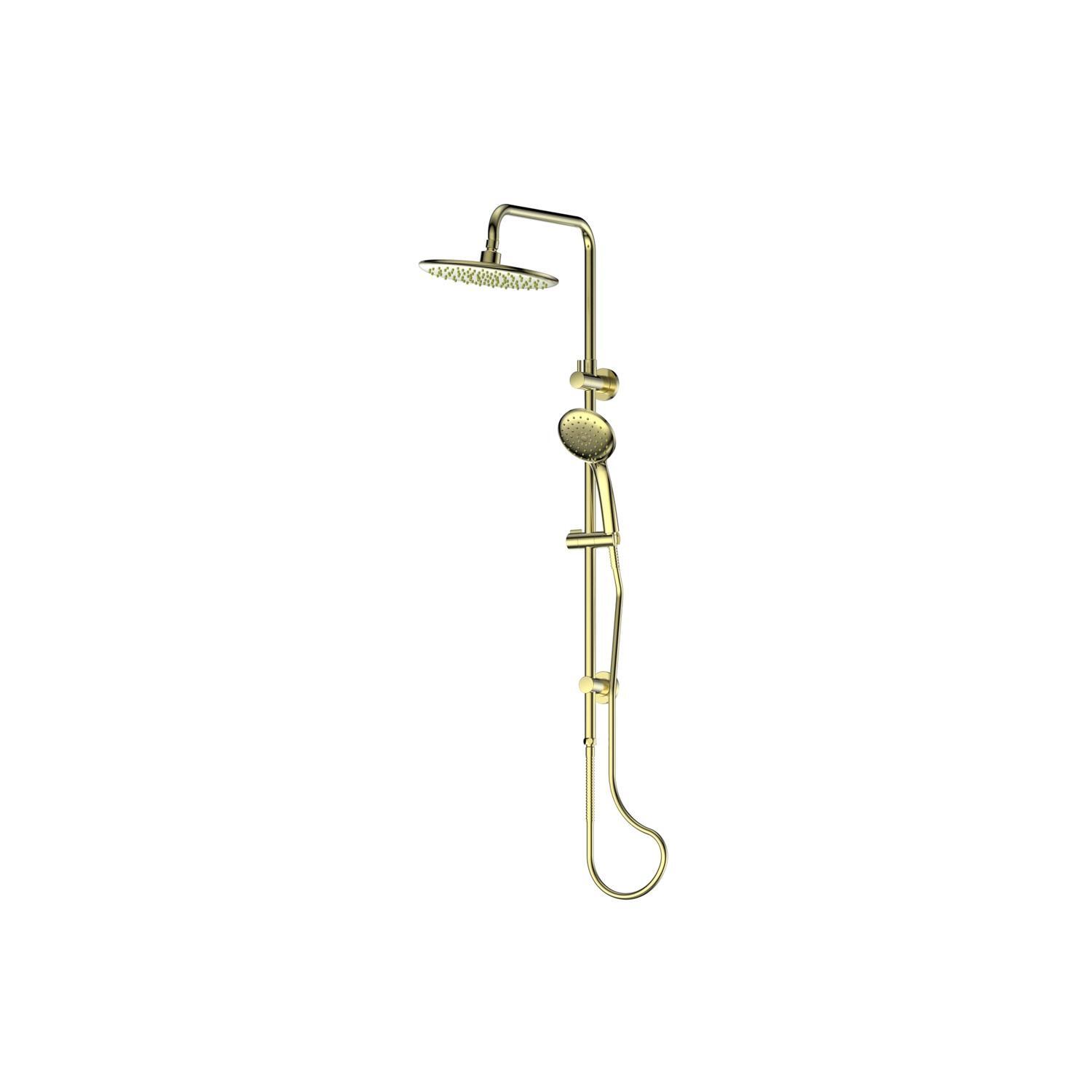 Twin Shower Rail  Brushed Brass