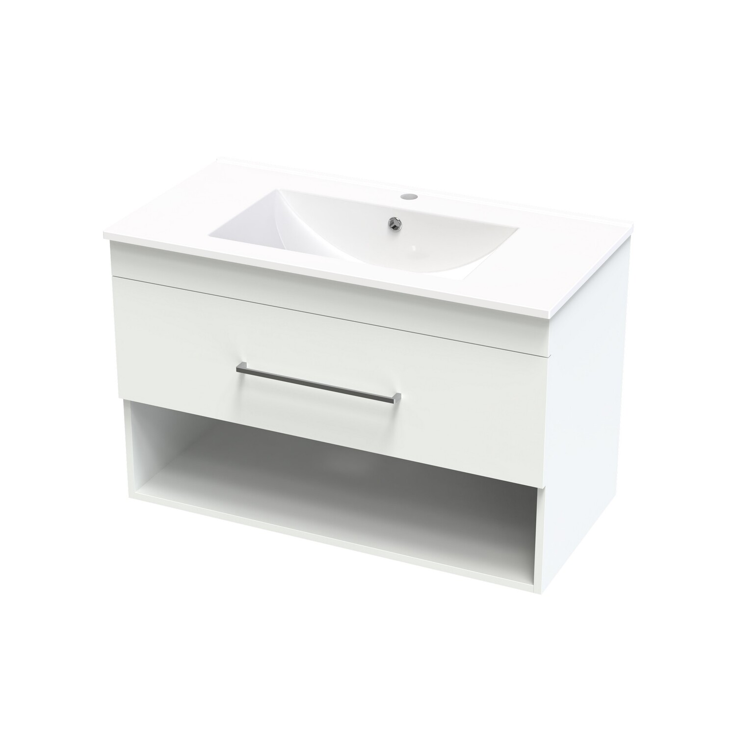 Cashmere Valley 900 Drawer Open White Melamine