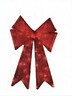 Tinsel Bow 41cm Red