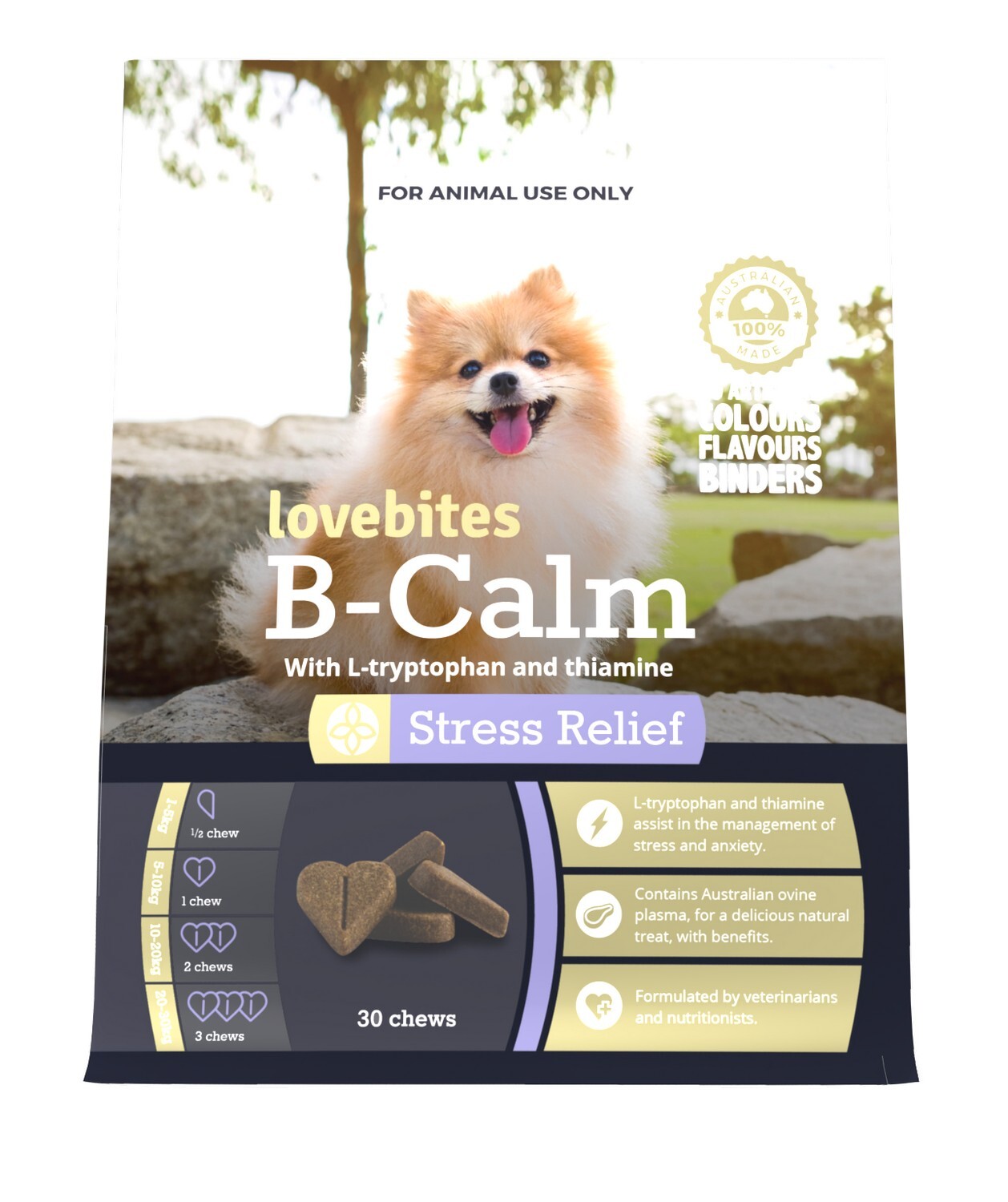 Lovebites B Calm Dog Chews 30 Pack