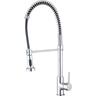 Pull Down Coil Gooseneck Sink Mixer Chrome