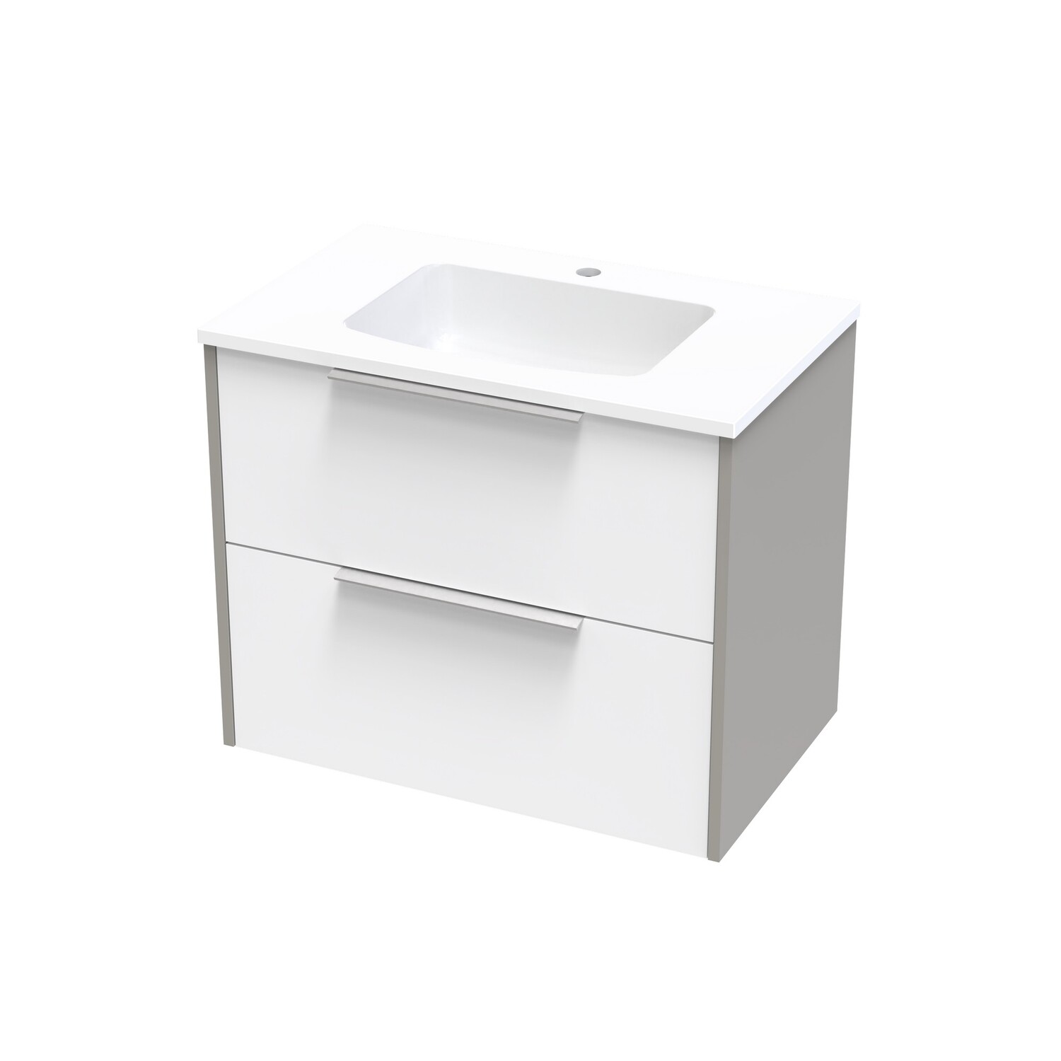 Nikau Grove 750 Double Drawer Wall Ultra Gloss White/Colour
