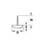 Knock in Glide 15mm White Pack of 12
