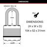 Laminated Steel Padlock