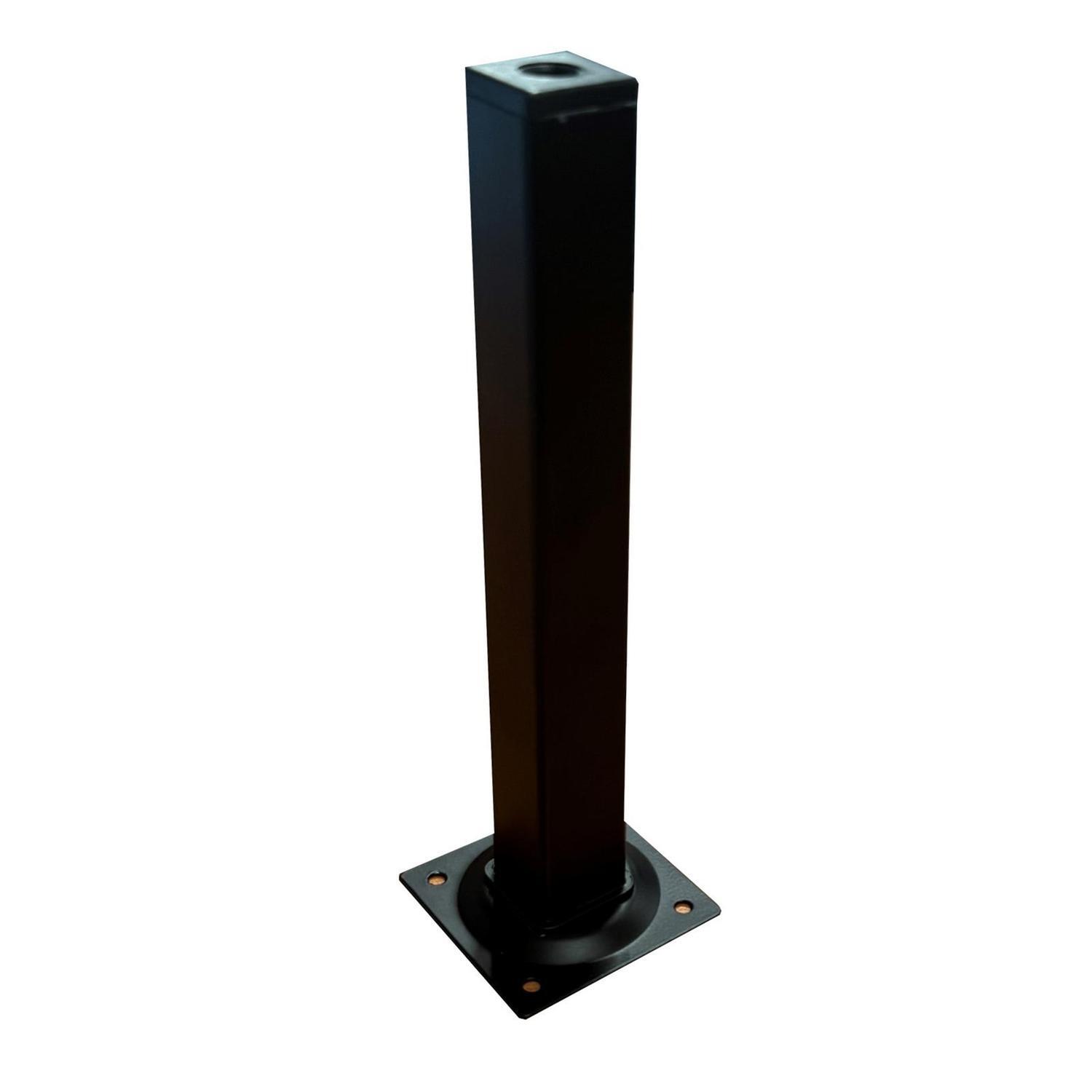 Square Furniture Leg 200mm Black