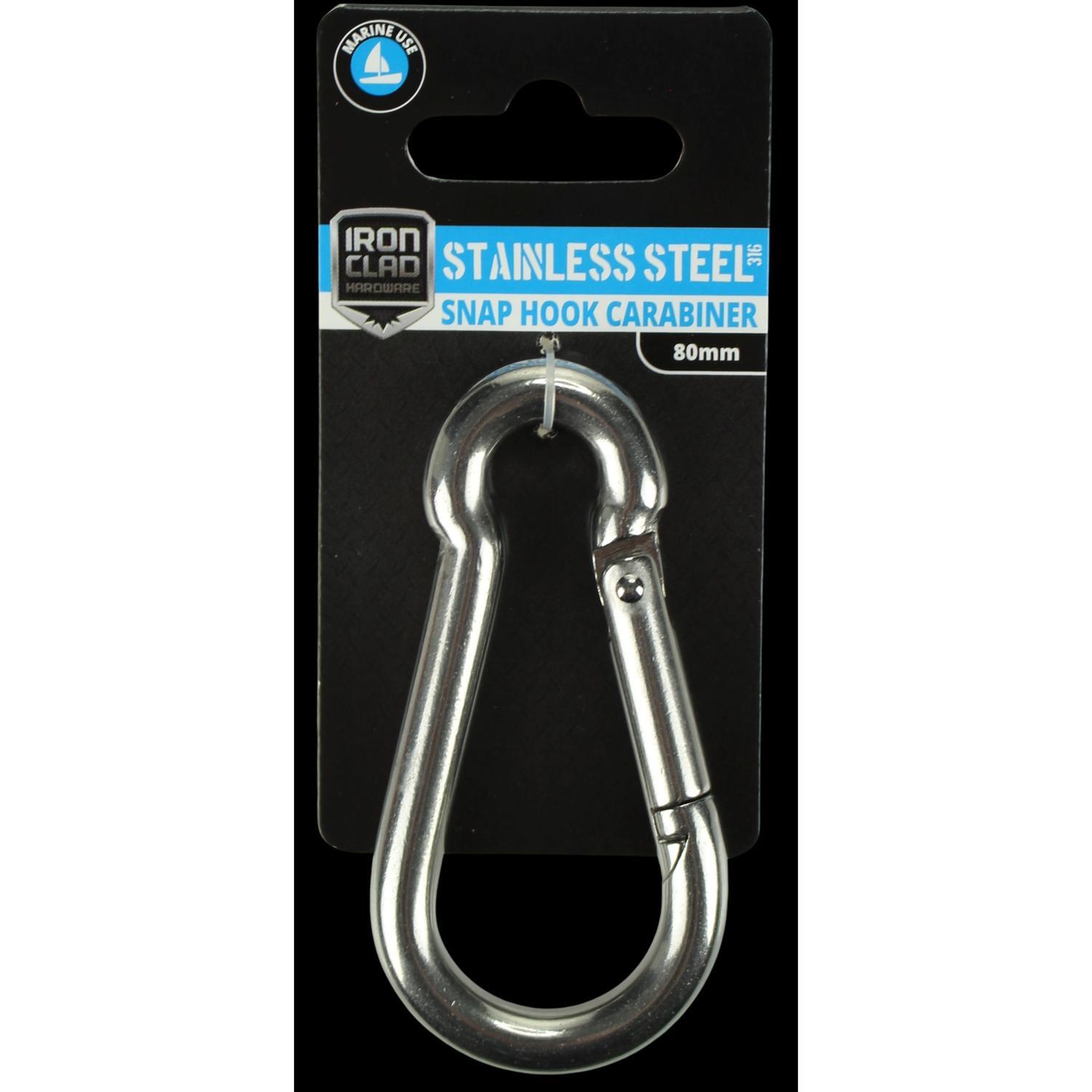Snap Hook 80mm Stainless Steel 316