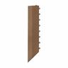 WPC Tile Ramp - Right Corner L:370mm, W:73mm, H:22mm Bronze