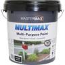 MULTIMAX Multi-Purpose Paint Water Based Acrylic and Linseed Oil 10L Intense Black Intense Black