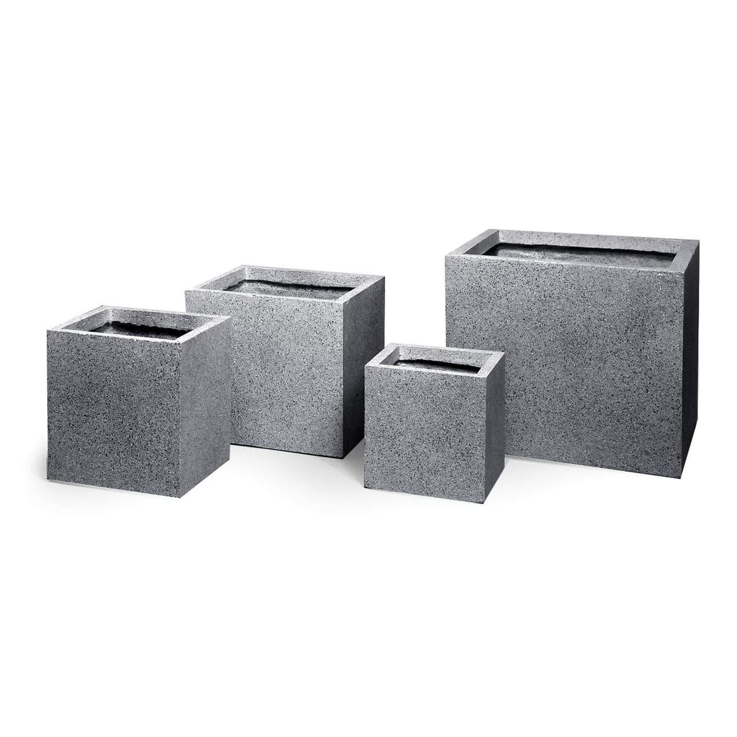 Cube Clayfibre Pot Granito Small