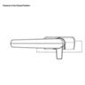 Window Fastener Left Hand Black