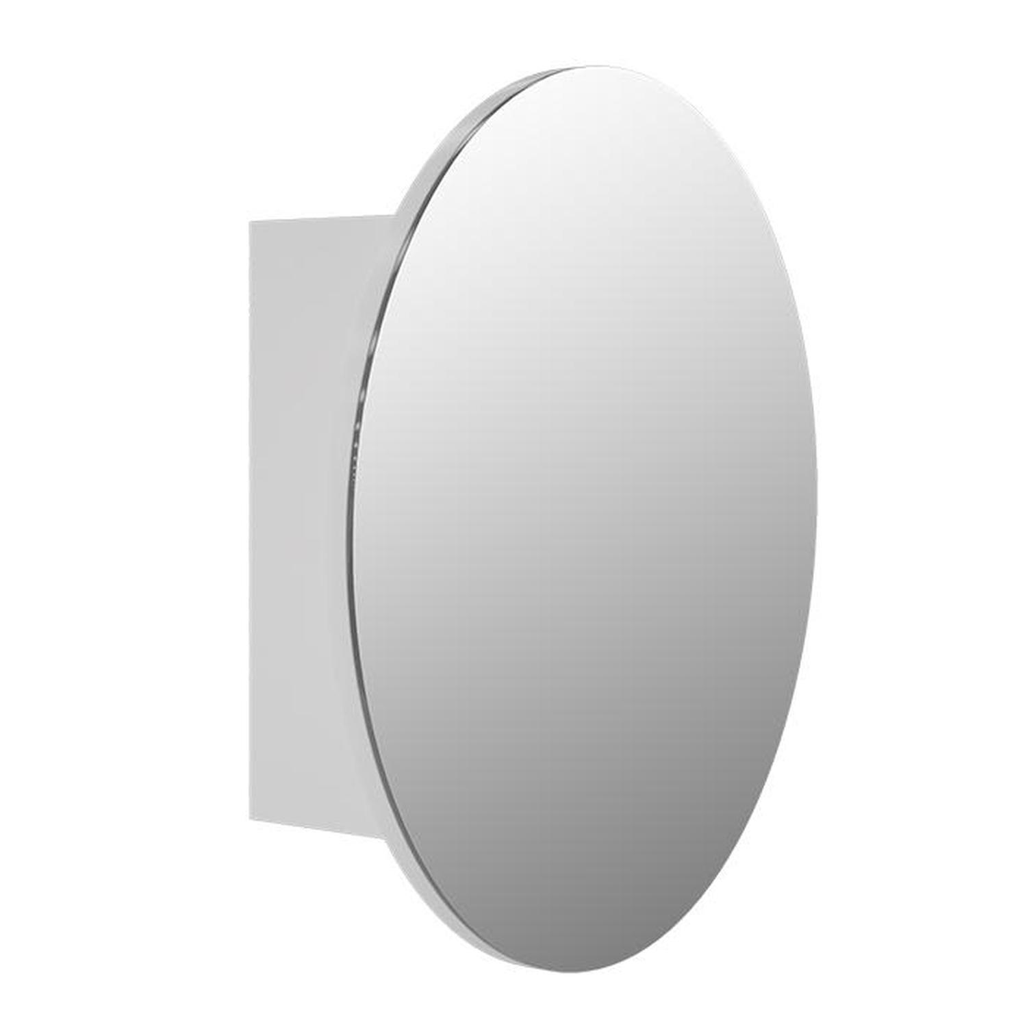 Round mirror cabinet