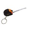 Mini Tape Measure Keyring Black / Orange
