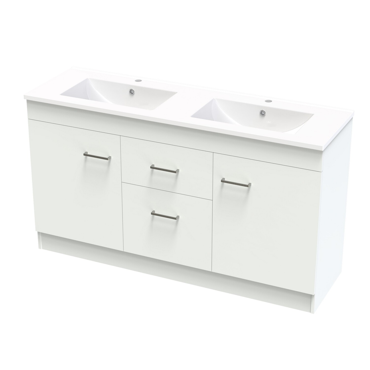 Cashmere Double Bowl Classic Floor Standing Vanity