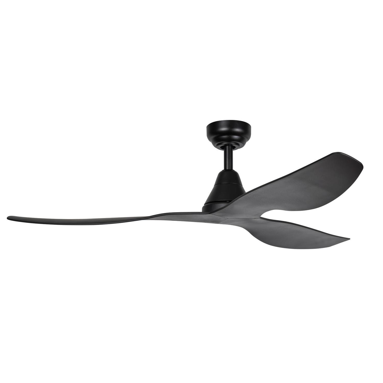 132cm Black 3 Blade Ceiling Fan