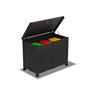 Utility Enclosure D: 850mm W: 2000mm H: 1250mm Ebony