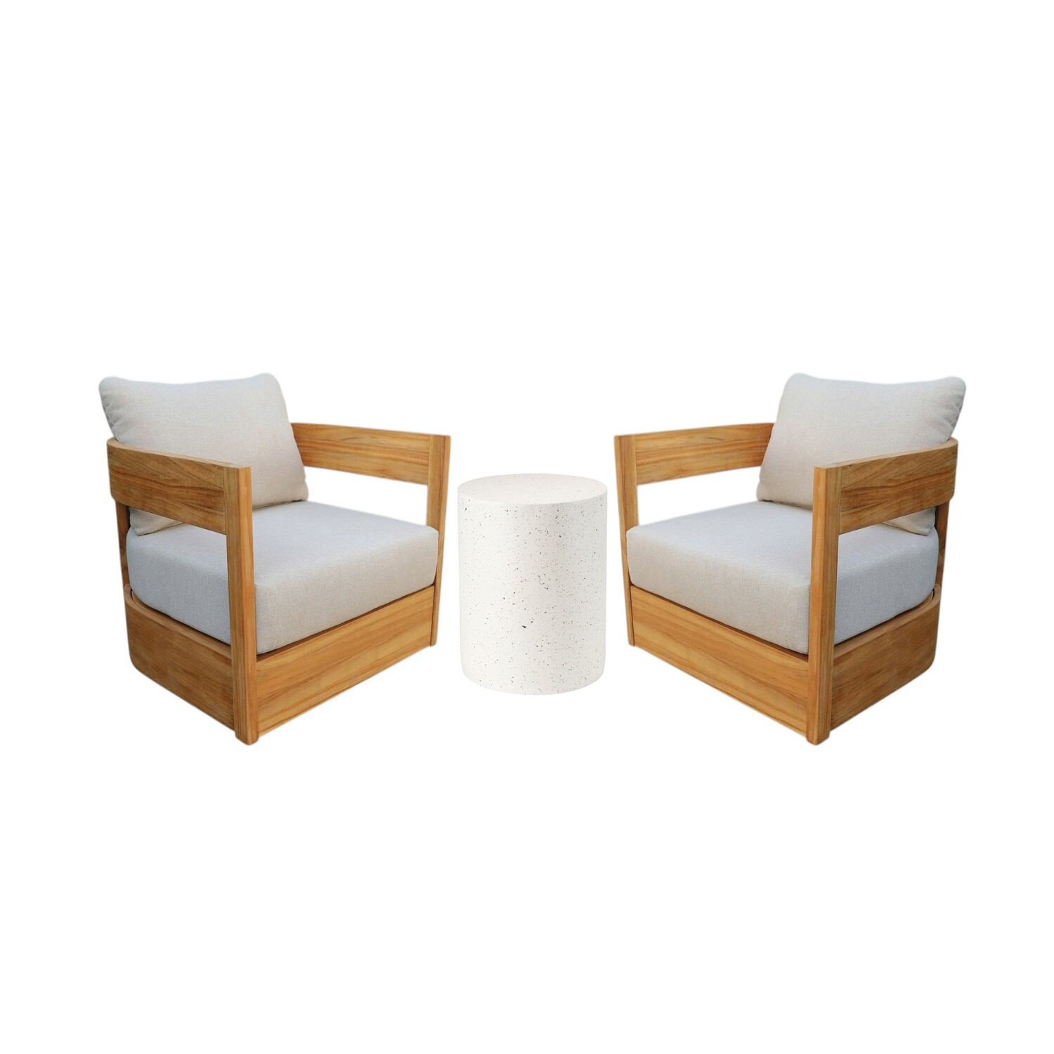 Outdoor 3 Piece Lounge Setting