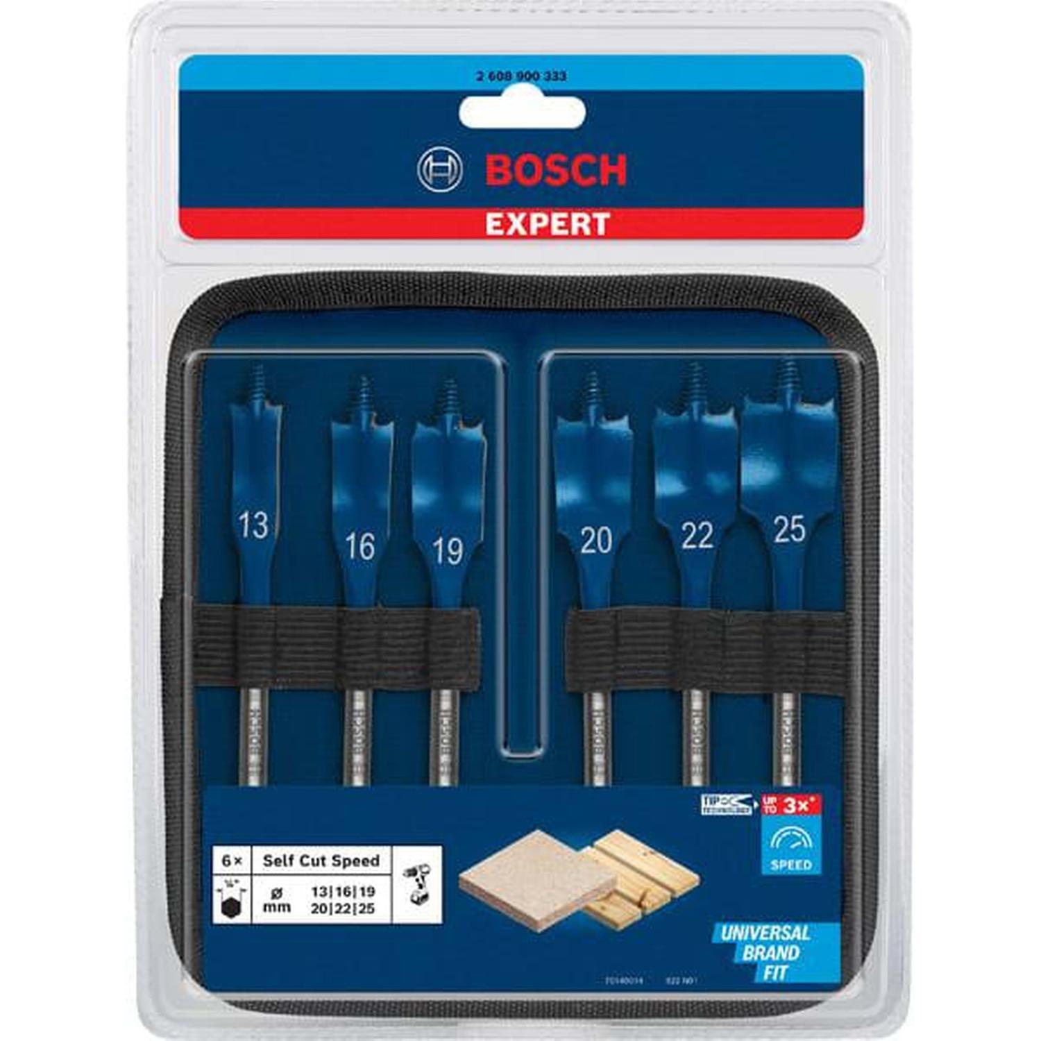 Self Cut Speed Spade Drill Bit Set 6PC