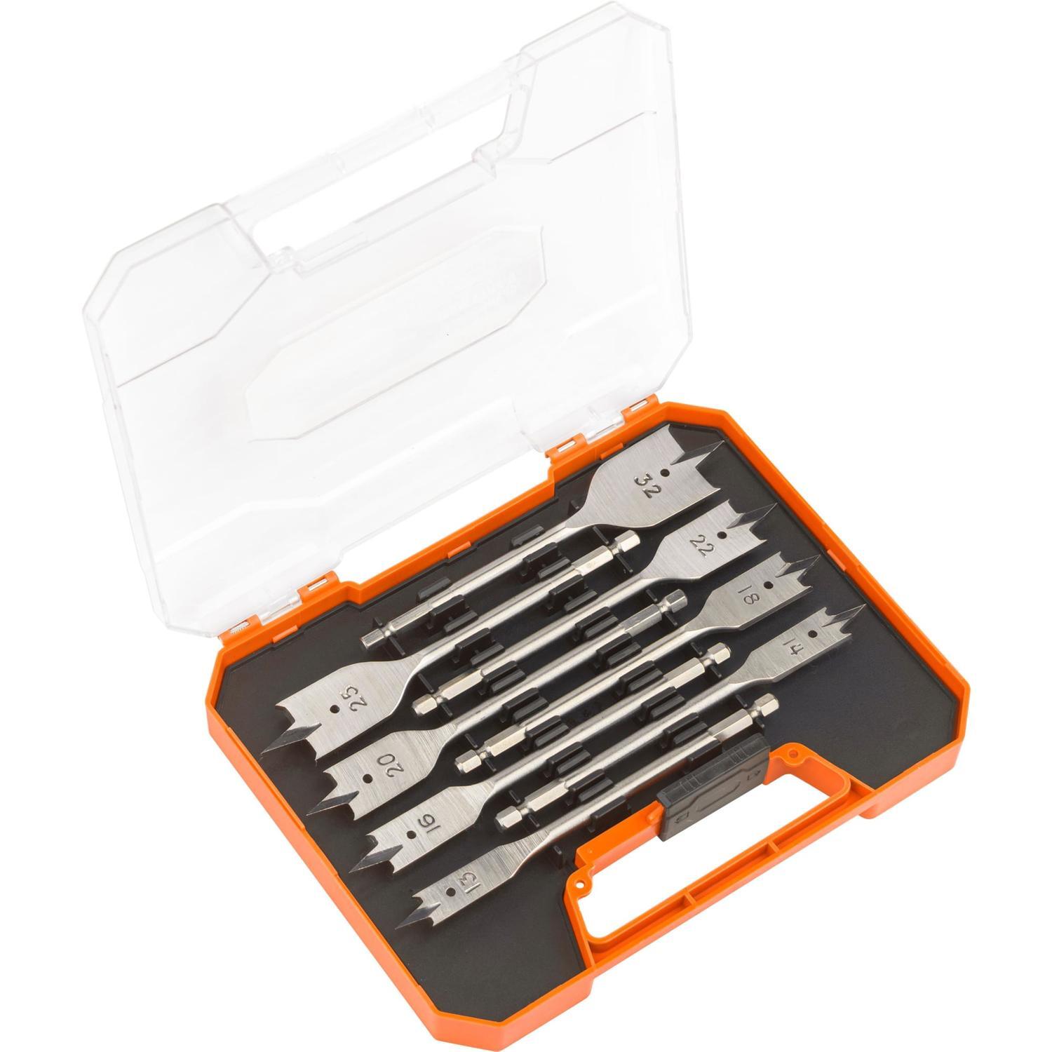 Spade Bit Set 13-32mm 8 piece