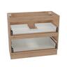 Floor Standing Vanity Cabinet 2 Drawer 900mm French Oak