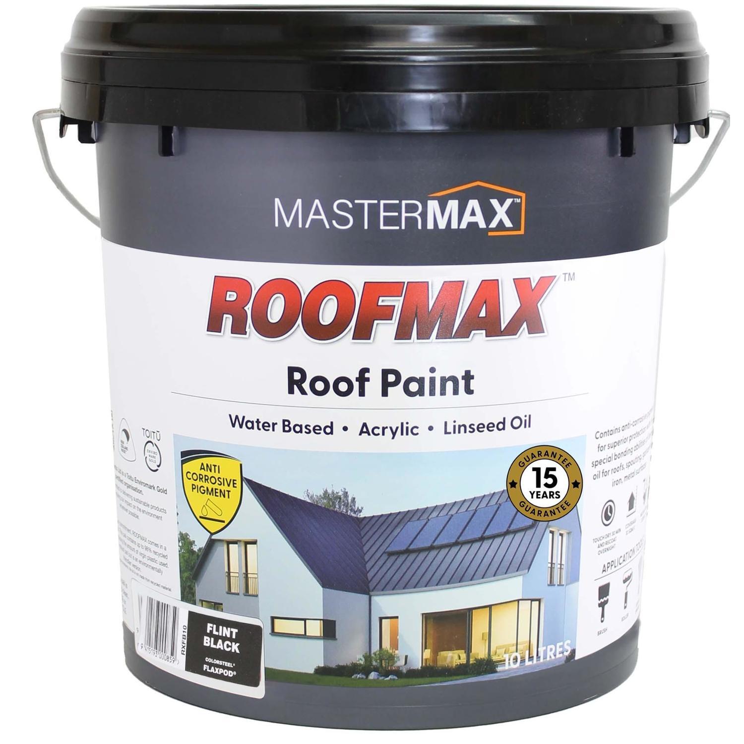 Roof Paint Anti Corrosive and Linseed Oil 10L Flint Black