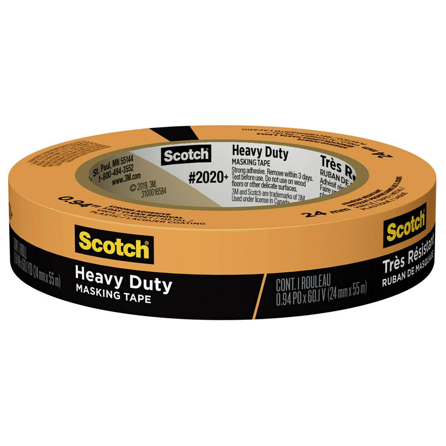 Heavy Duty Masking Tape 24mm x 55m Orange