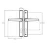 Entrance lock hinged 2-Point Black