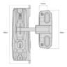 LokkLatch® Lockable Gate Latch with External Access