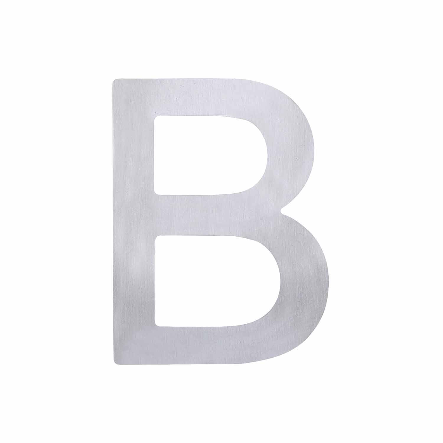Adhesive Stainless Steel Alphabet #B