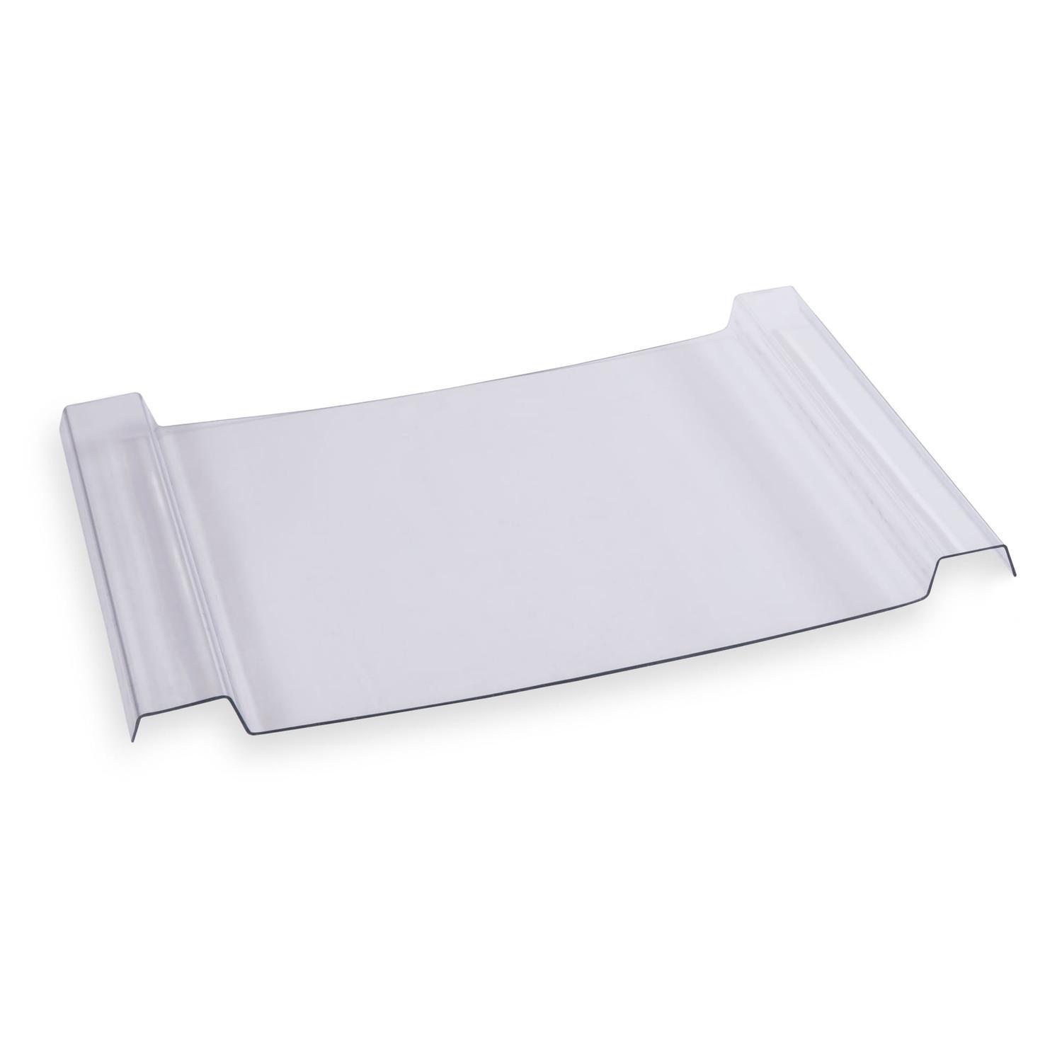 Profiled Edge - Flat Panel Polycarbonate Roofing 673mm X 4800mm Clear