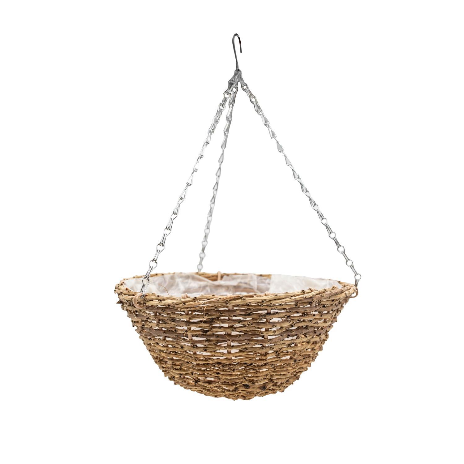 Rattan Round Hanging Basket