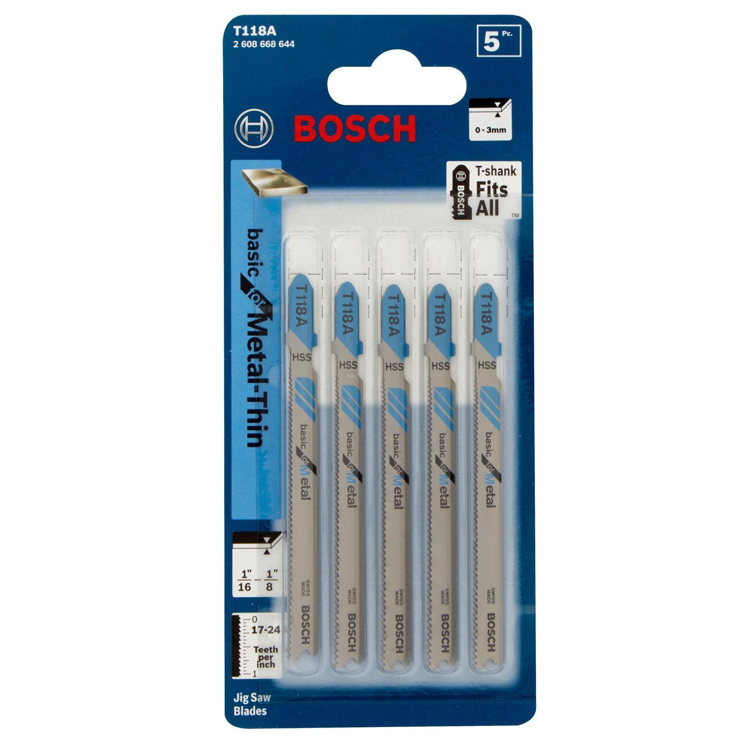 T-Shank Jigsaw Blade for Metal - 5 Piece