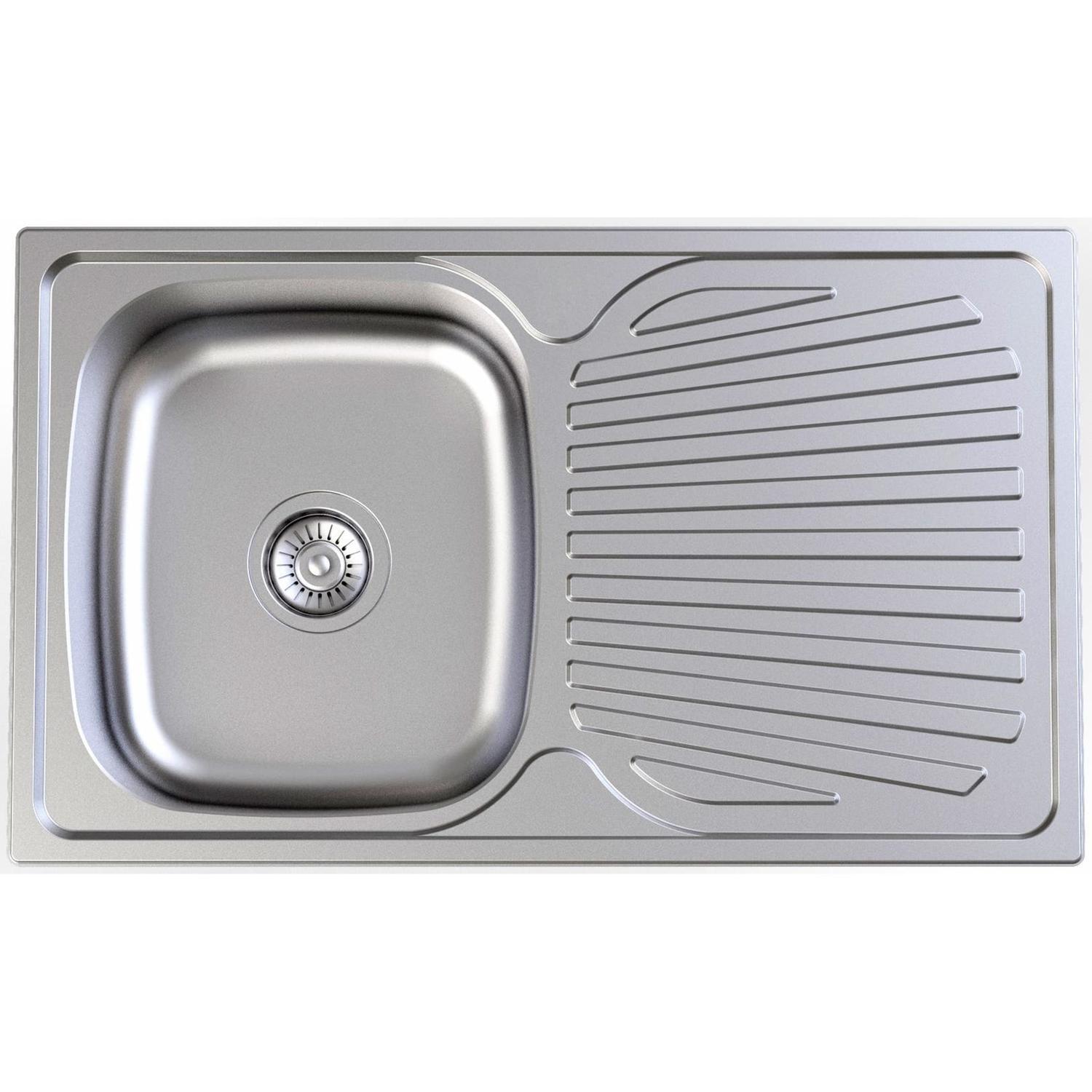 Sink 800x480mm Stainless Steel